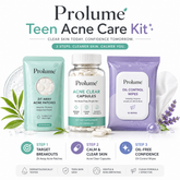TeenAcne Care Starter Kit - 20 Acne Patches + 10 Acne Clearing Capsules + Oil Control Wipes)