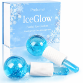 IceGlow Facial Ice Globes – Cooling Cryo Face Massage Tool