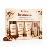 VanillaHaze Bath & Body Gift Set - Pack of 4