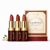 Noor LayaliVelvet Matte Lipstick Trio