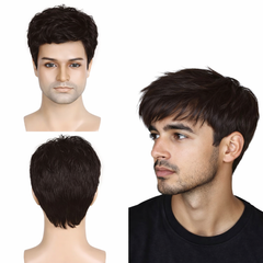 TrueHair Wig for Men – Natural Look Full Head Wig for Boys & Middle-Aged Men