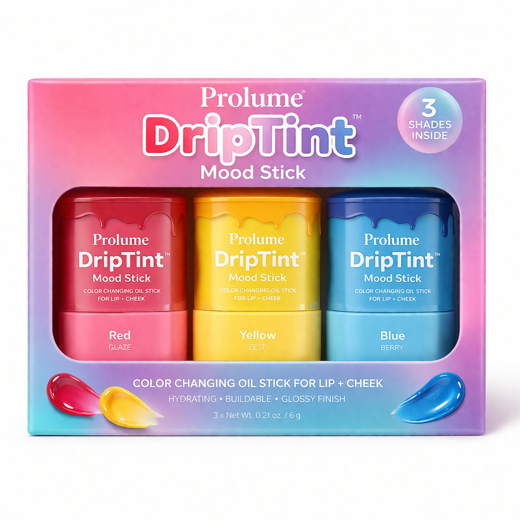 DripTint Mood Stick (Pack of 3)  Color Changing Oil Stick for Lip + Cheek