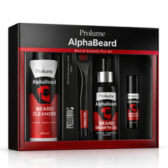 AlphaBeard  Beard Growth Pro Kit for Men-Pack of 4pcs