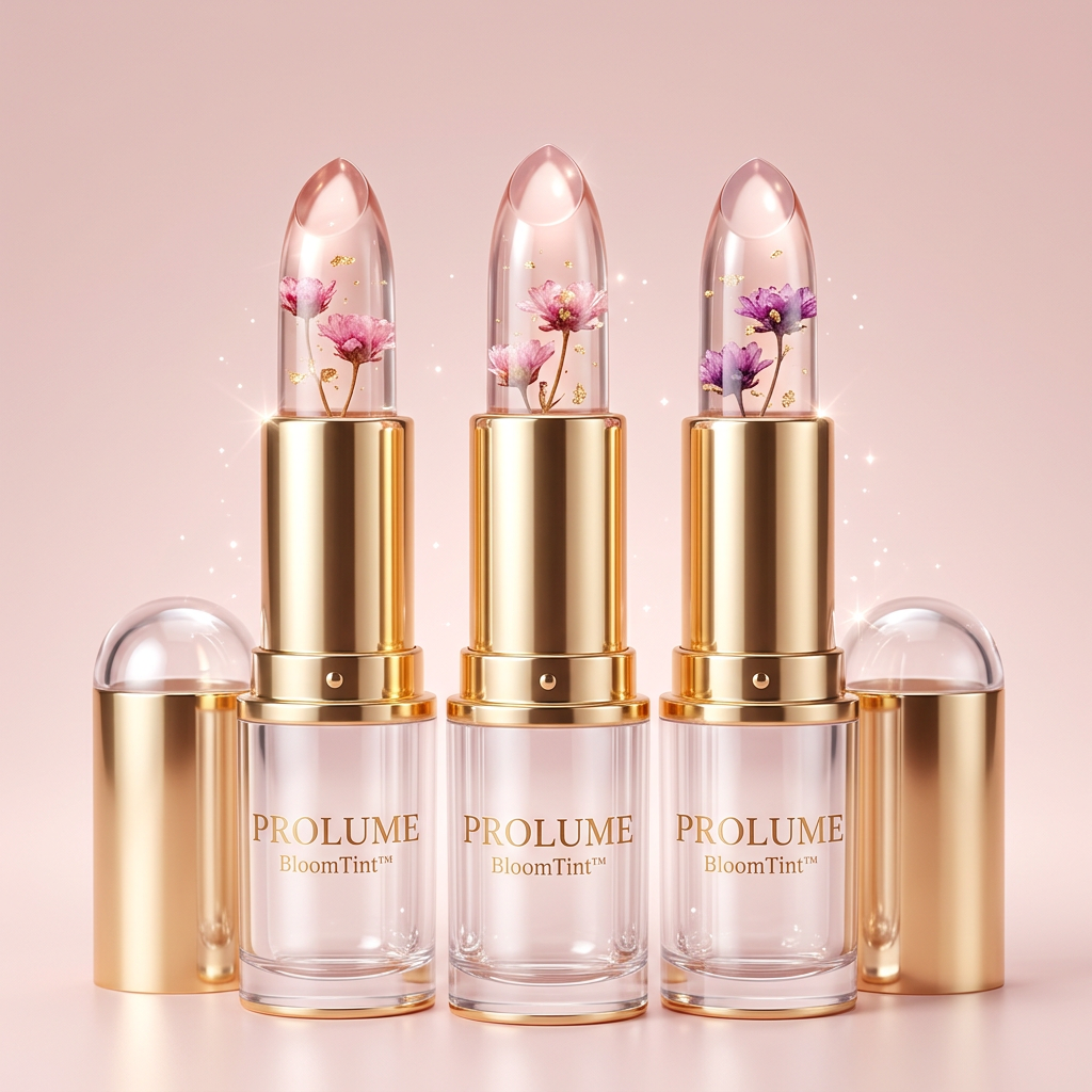 BloomTint Jelly Flower Lipstick – Pack of 3