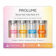 TargetedSerums Test Tube Pack of 4-Collagen, Retinol, Hyaluronic Acid & Vitamin C