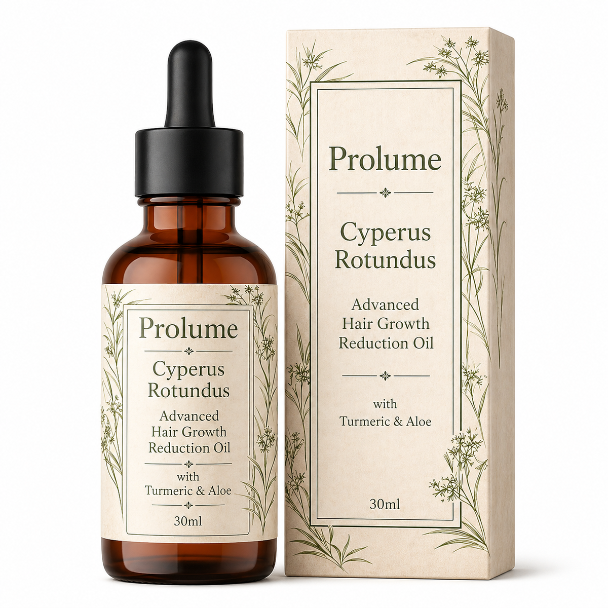 Cyperus Rotundus Advanced Hair Growth Reduction Oil with Turmeric & Aloe
