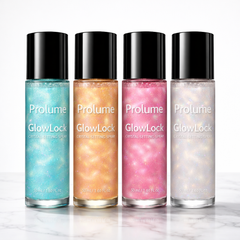 GlowLock Crystal Setting Spray – Set of 4 Shimmer Mists (50 ml each)