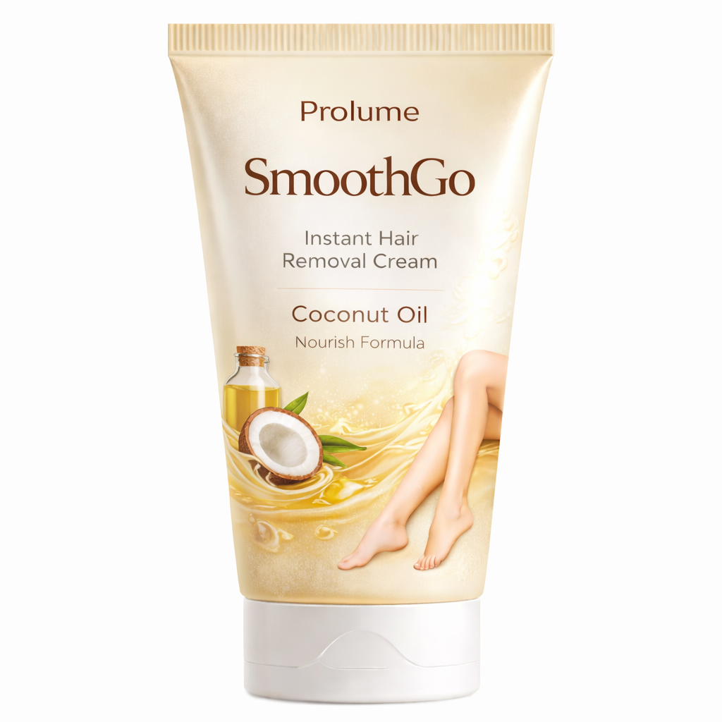 SmoothGo Instant Hair Removal Cream – Coconut Oil Nourish Formula