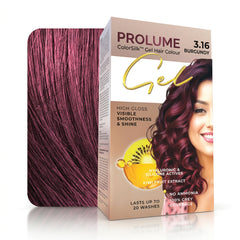 ColorSilk Gel Hair Colour – Burgundy (Pack)  Rich Burgundy Shade | Ammonia-Free Gel Formula | Long-Lasting Shine