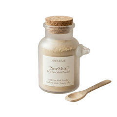 PureMitt DIY Face Mask Powder  (Clay / Multani Mitti – Cork Bottle with Wooden Spoon)