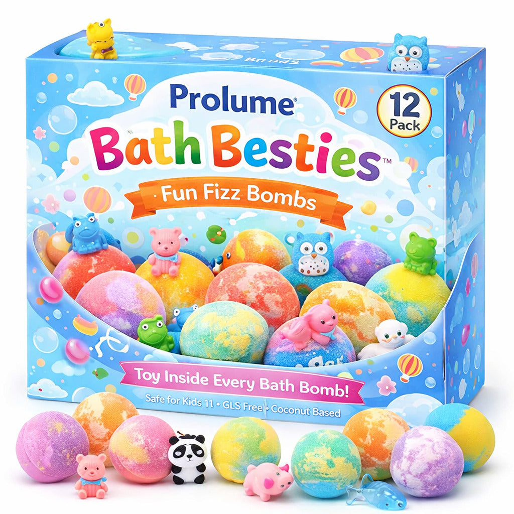 Bath Besties Fun Fizz Bombs (Pack of 12) – Toy Inside Every Bath Bomb