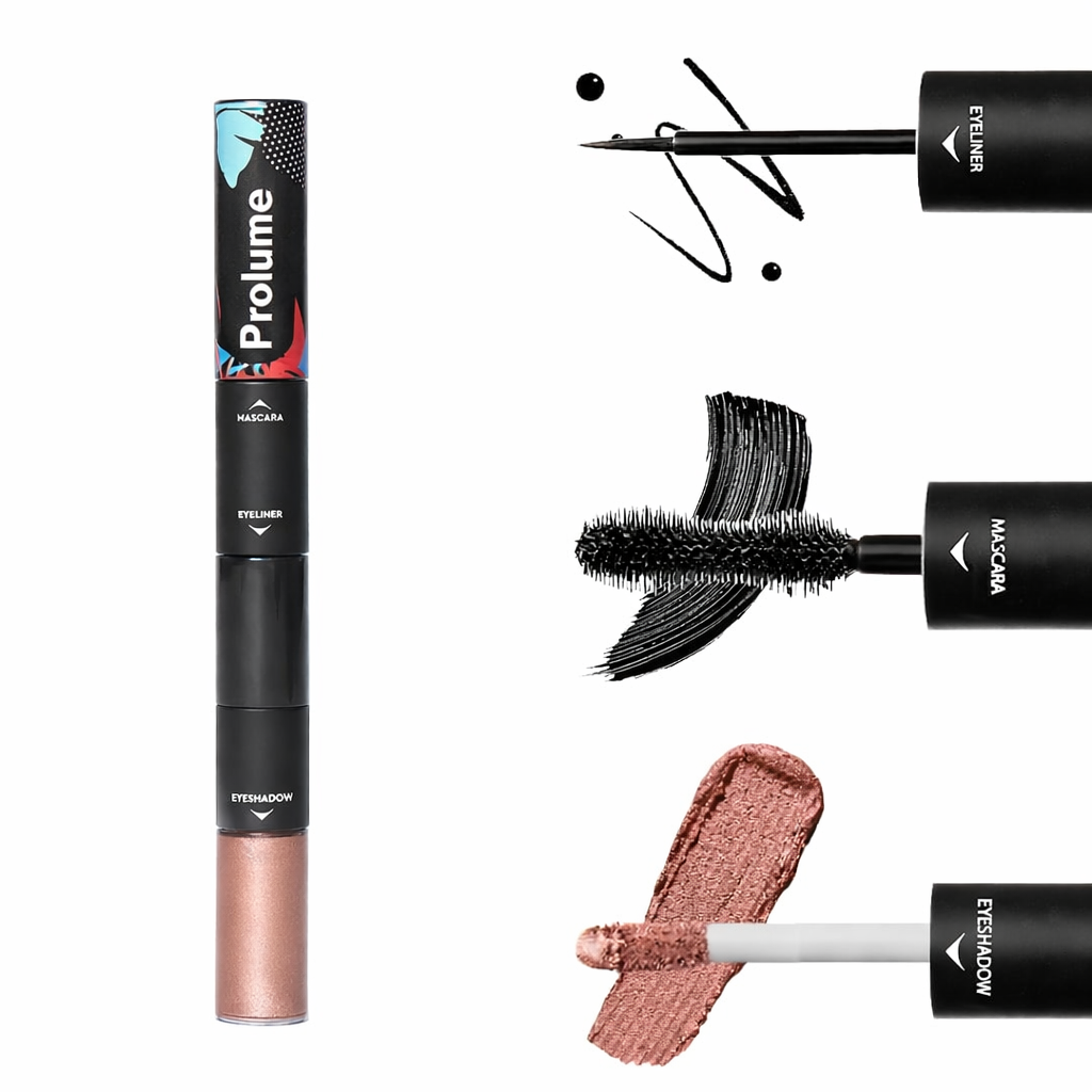 EyeStack 3-in-1 Eye Trio – Rose Pink Metallic & Matte