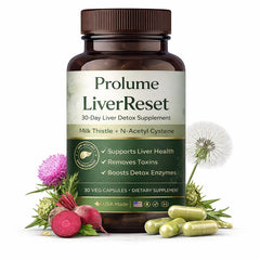 LiverReset 30-Day Liver Detox Supplement - 30 Veg Capsules
