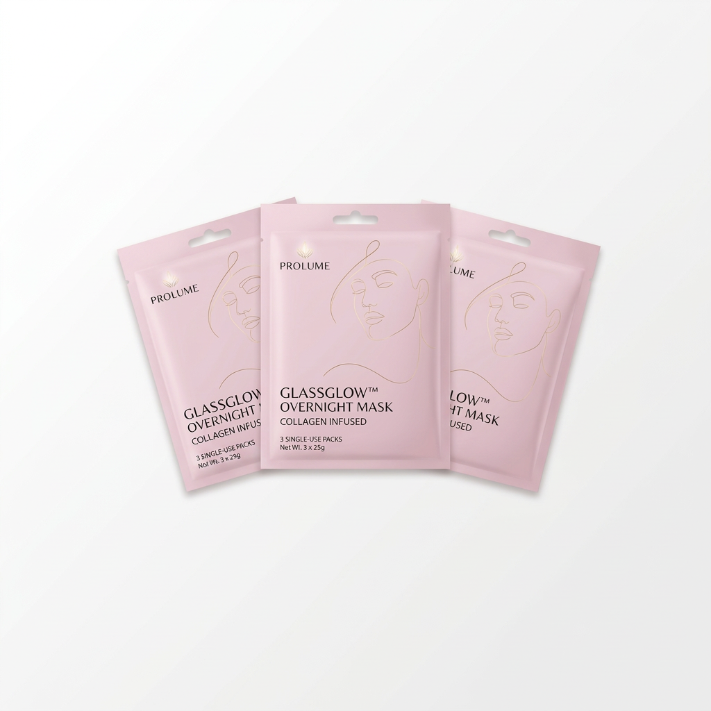 GlassGlow Collagen Overnight Mask (Pack of 3)