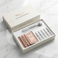 Skin Lab Test Tube Facial Mask Kit  Activated Powder + Liquid Treatment System  Lab Test Tube Packaging | 1 Test Tube + 5 Powder Sachets + 5 Liquid Ampoules