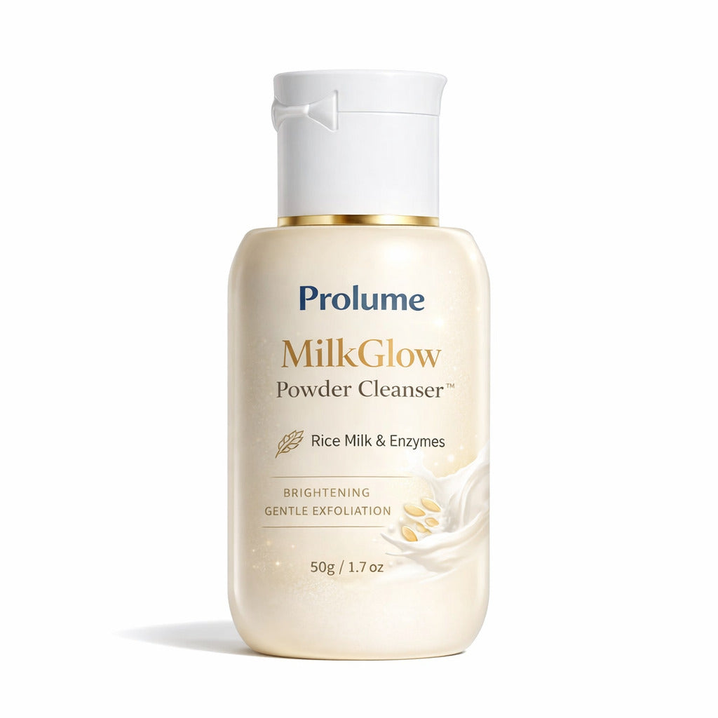 MilkGlow Powder Cleanser (Rice Milk + Enzymes) – Brightening Gentle Exfoliating Face Wash
