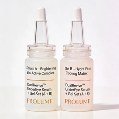 DualRevive UnderEye Serum + Gel Set (A + B) Set of 2 | Precision Injection-Type Bottles