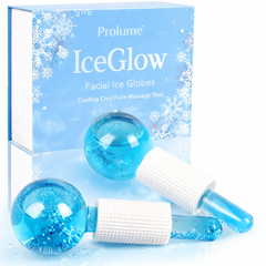IceGlow Facial Ice Globes – Cooling Cryo Face Massage Tool