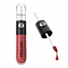 PlumpLock 2-Phase Lip Color Transfer-Proof Liquid Lipstick + High Shine Gloss