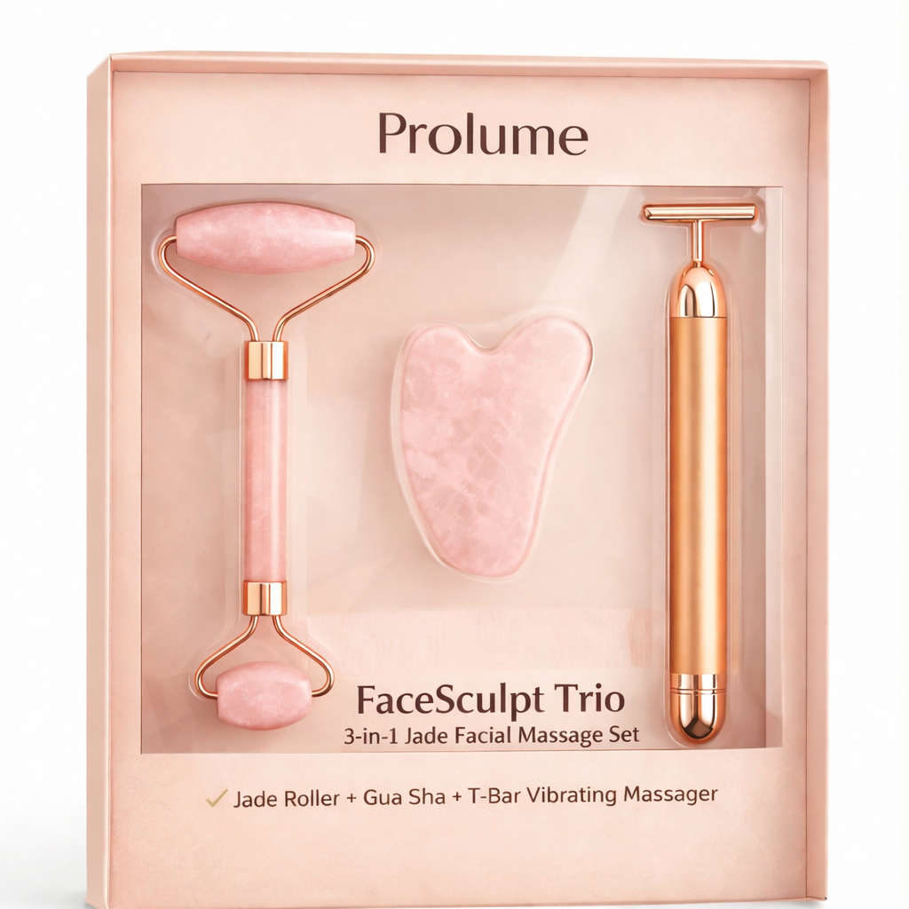 FaceSculptTrio  3-in-1 Jade Facial Massage Set