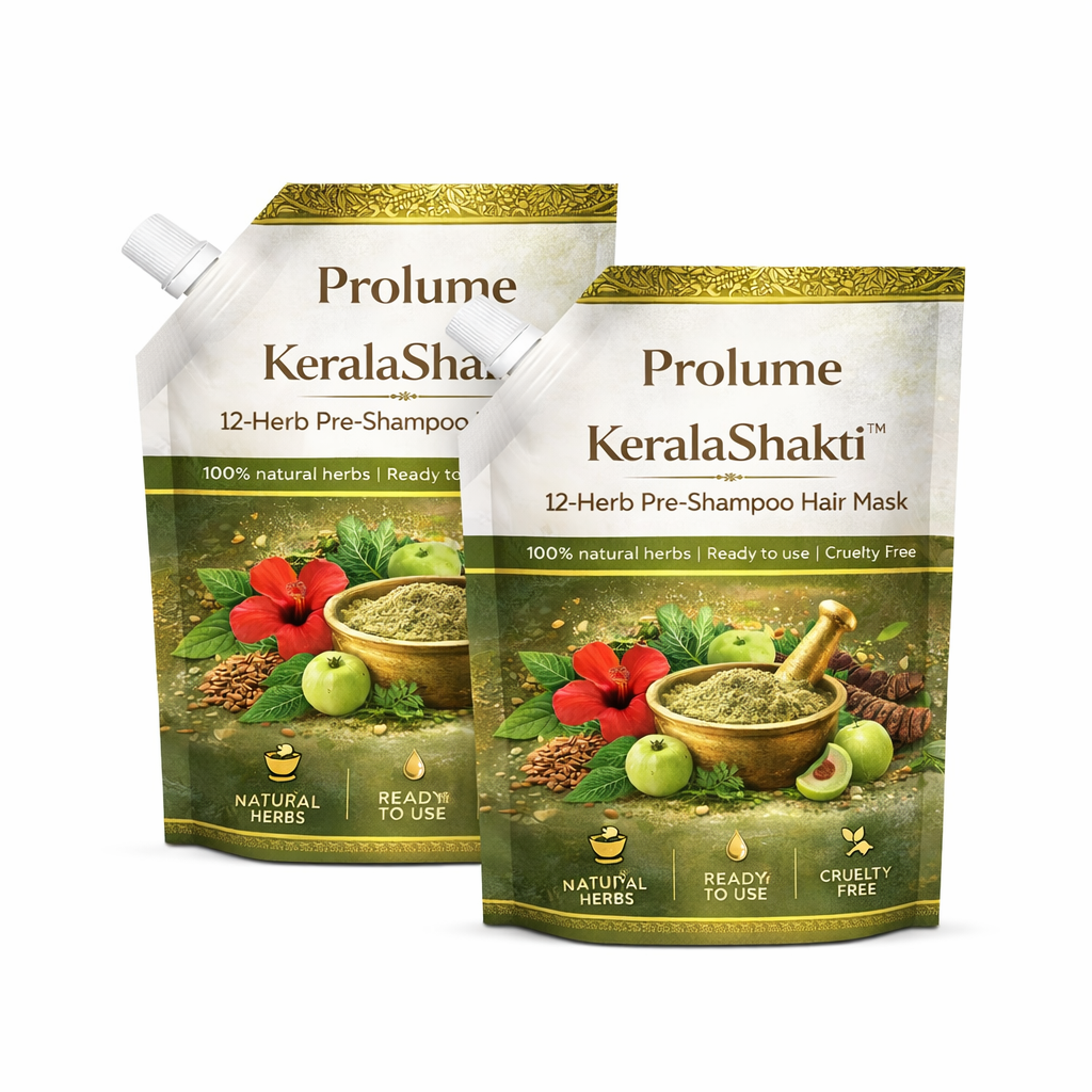 KeralaShakti 12-Herb Pre-Shampoo Hair Mask-Pack of 2