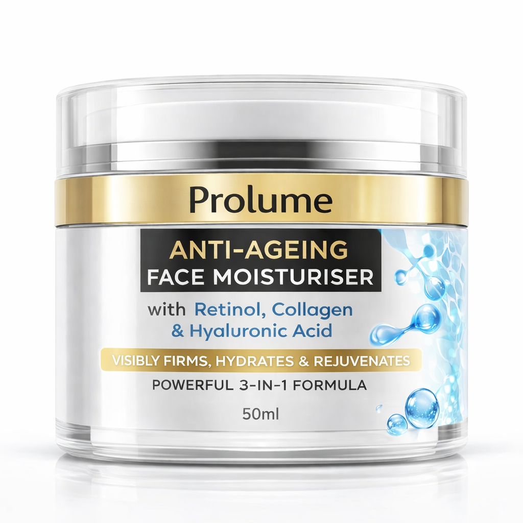 Anti-Ageing Face Moisturiser with Retinol, Collagen & Hyaluronic Acid