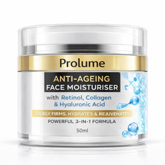 Anti-Ageing Face Moisturiser with Retinol, Collagen & Hyaluronic Acid