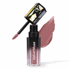 VelvetMuse Matte Lip Cream – Rose Mauve