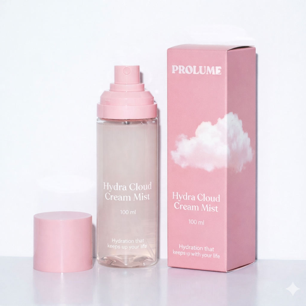 Hydra Cloud Cream Mist  100 ml | Dual-layer shake mist bottle | Ultra-fine mist pump
