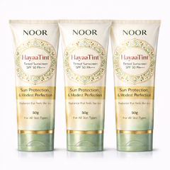 Noor HayaaTint Tinted Sunscreen SPF 50 PA+++ – Pack of 3