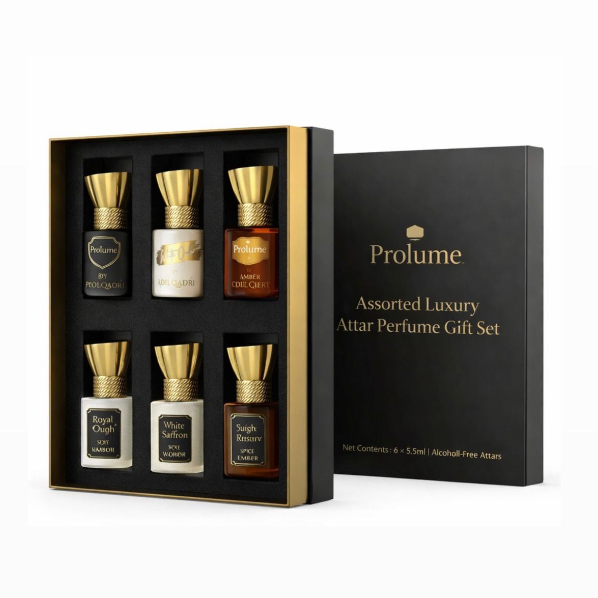 Assorted Luxury Attar Perfume Gift- Set of 6