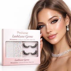 LashLuxe Gems Rhinestone Lashes & Face Gem Glam Kit