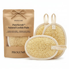 PureScrub Natural Loofah Pads  Plant-Based Body Scrubber | Deep Exfoliation | Smooth Skin Glow