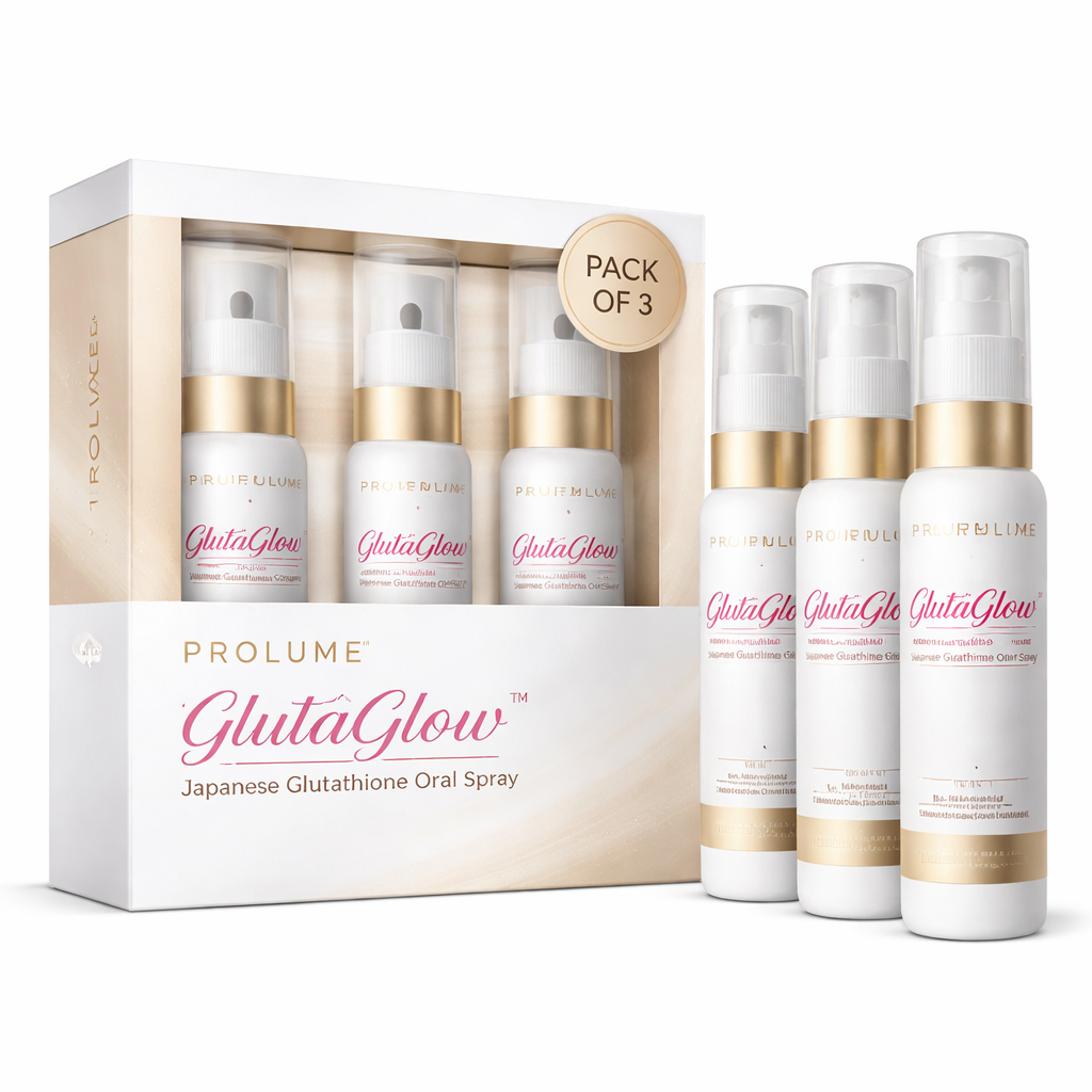 GlutaGlow Japanese Glutathione Oral Spray – Pack of 3