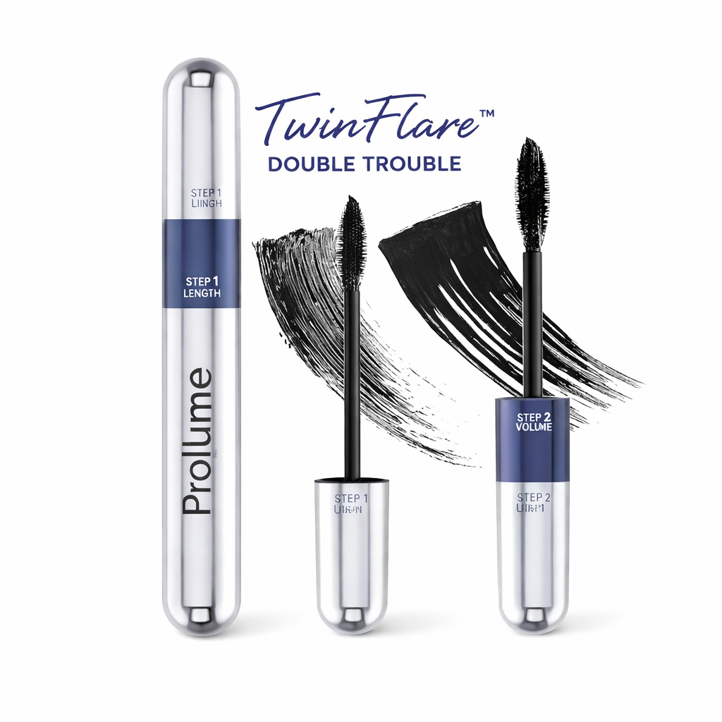TwinFlare Double Trouble Volumizing and Lengthening  2-in-1 Mascara