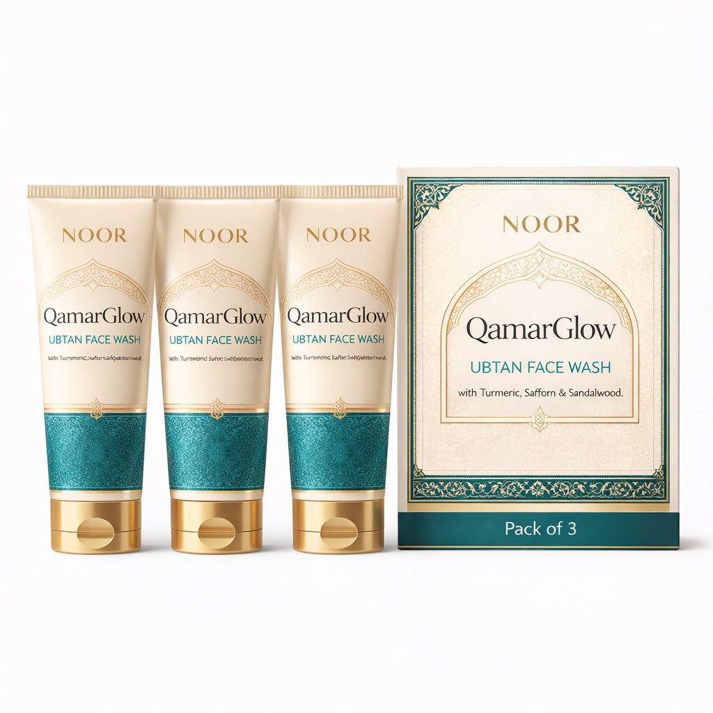 Noor QamarGlow Ubtan Face Wash (Pack of 3)