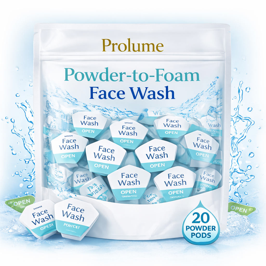 Powder-to-Foam Face Wash