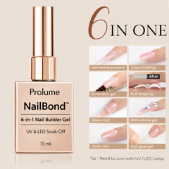 NailBond 6-in-1 Nail Builder Gel with UV/LED Nail Lamp