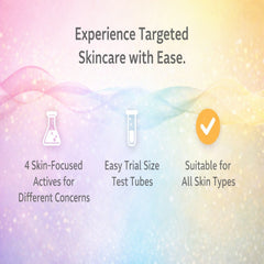 TargetedSerums Test Tube Pack of 4-Collagen, Retinol, Hyaluronic Acid & Vitamin C