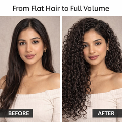 InstaCurls Hair Extensions – Curly / Wavy Synthetic Hair Extension for Women-Pack of 4