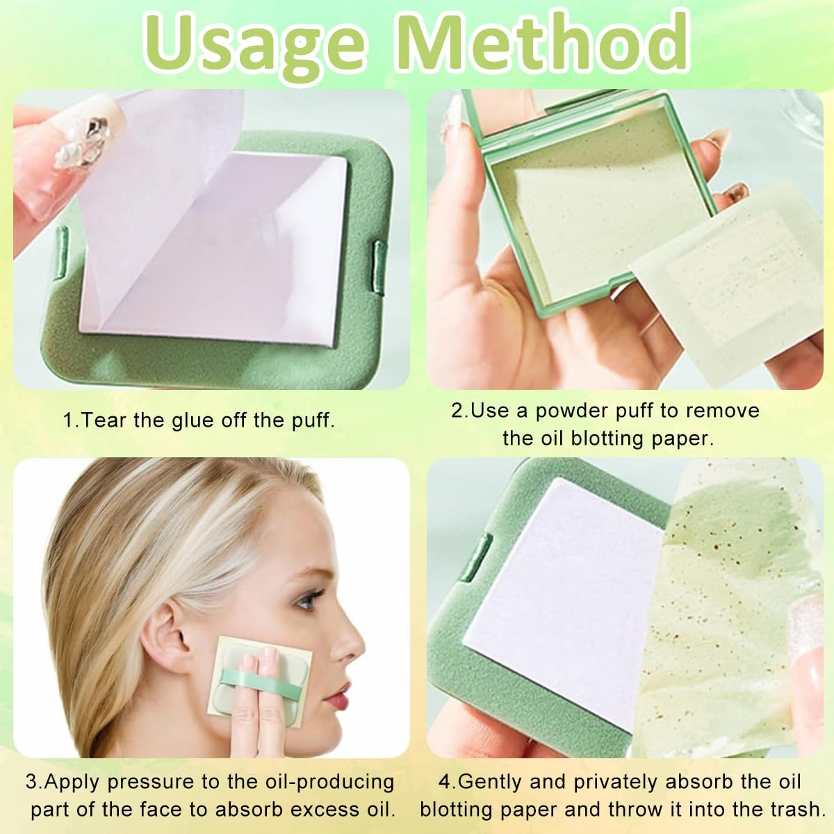 OilOff Green Tea Infused Oil Blotting Sheets