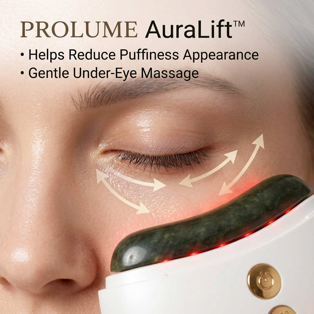 AuraLift Heated Gua Sha Facial Massager Vibration, Heat & Red Light Therapy | Sculpting & Anti-Aging Face Tool