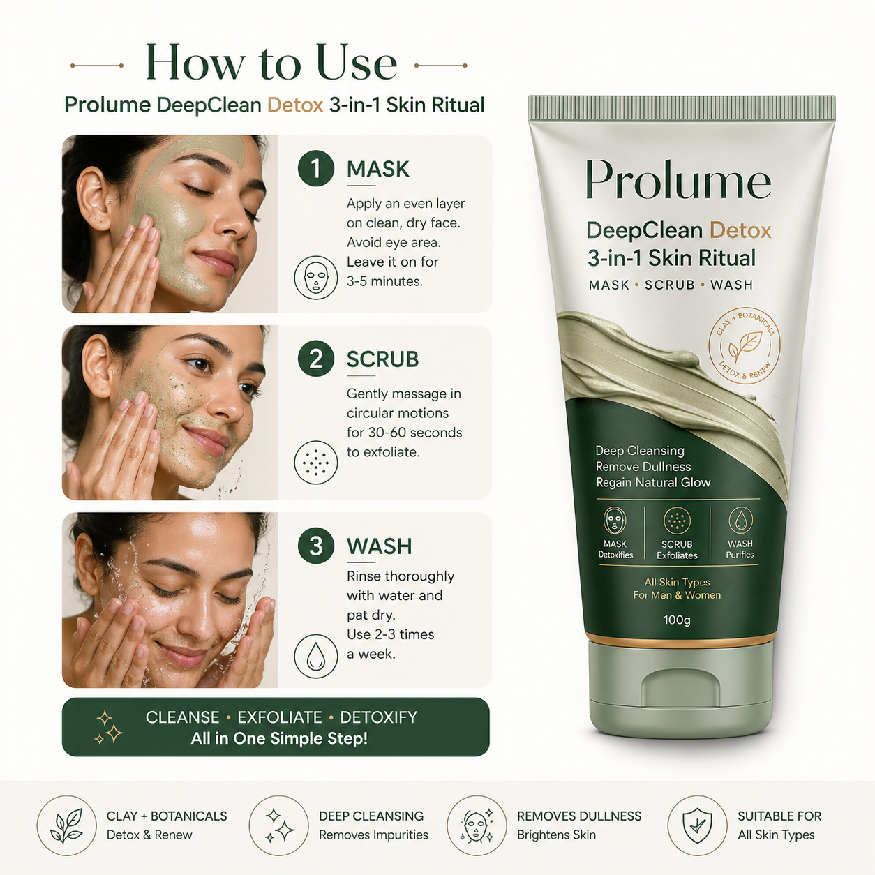 DeepClean Detox 3-in-1 Skin Ritual