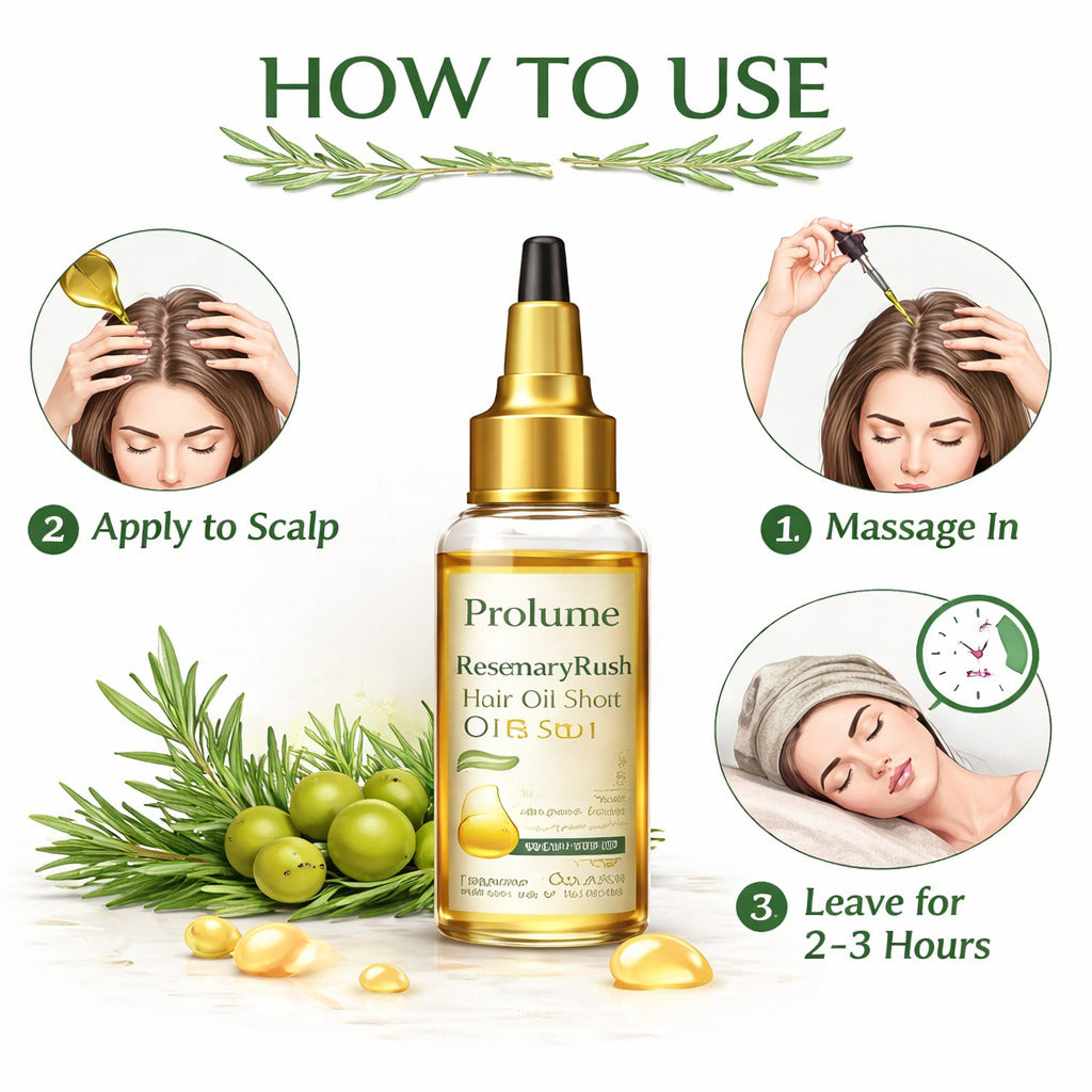 RosemaryRush Hair Oil Shots