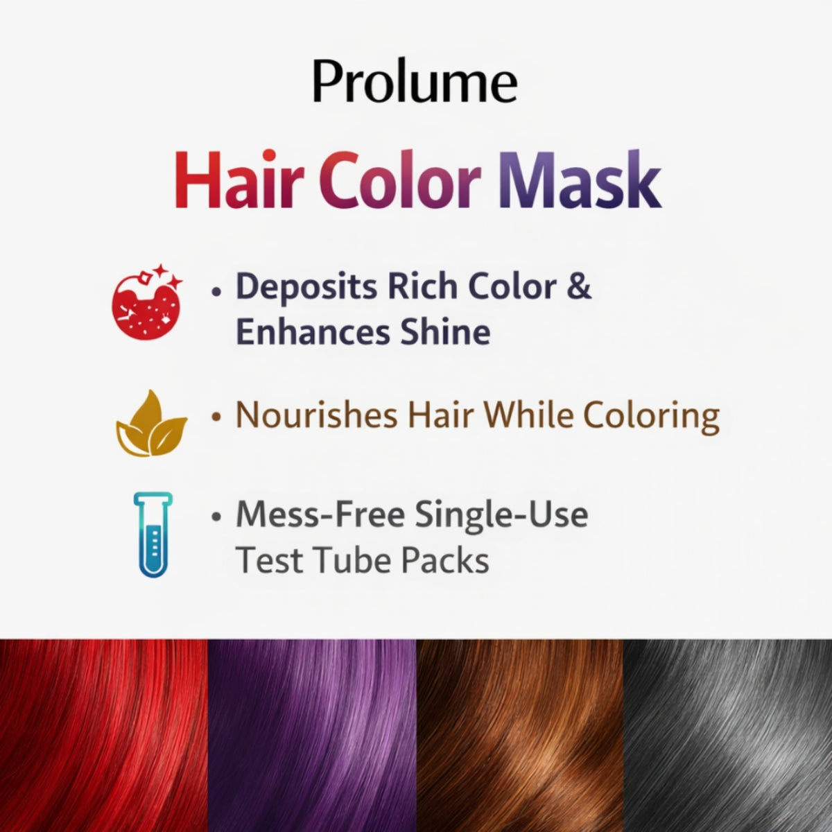 Colorveil Hair Color Mask – Pack of 4 (Test Tube Pack)
