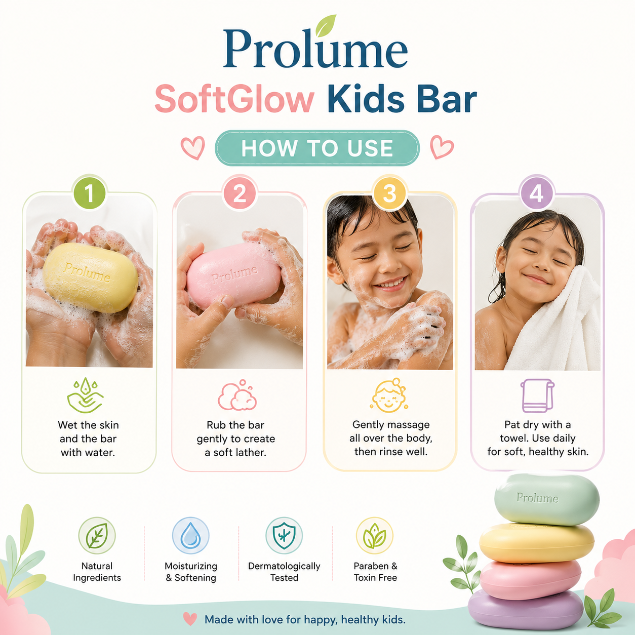 SoftGlow Kids Bath Bar