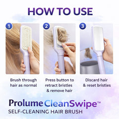CleanSwipe Self-Cleaning Hair Brush