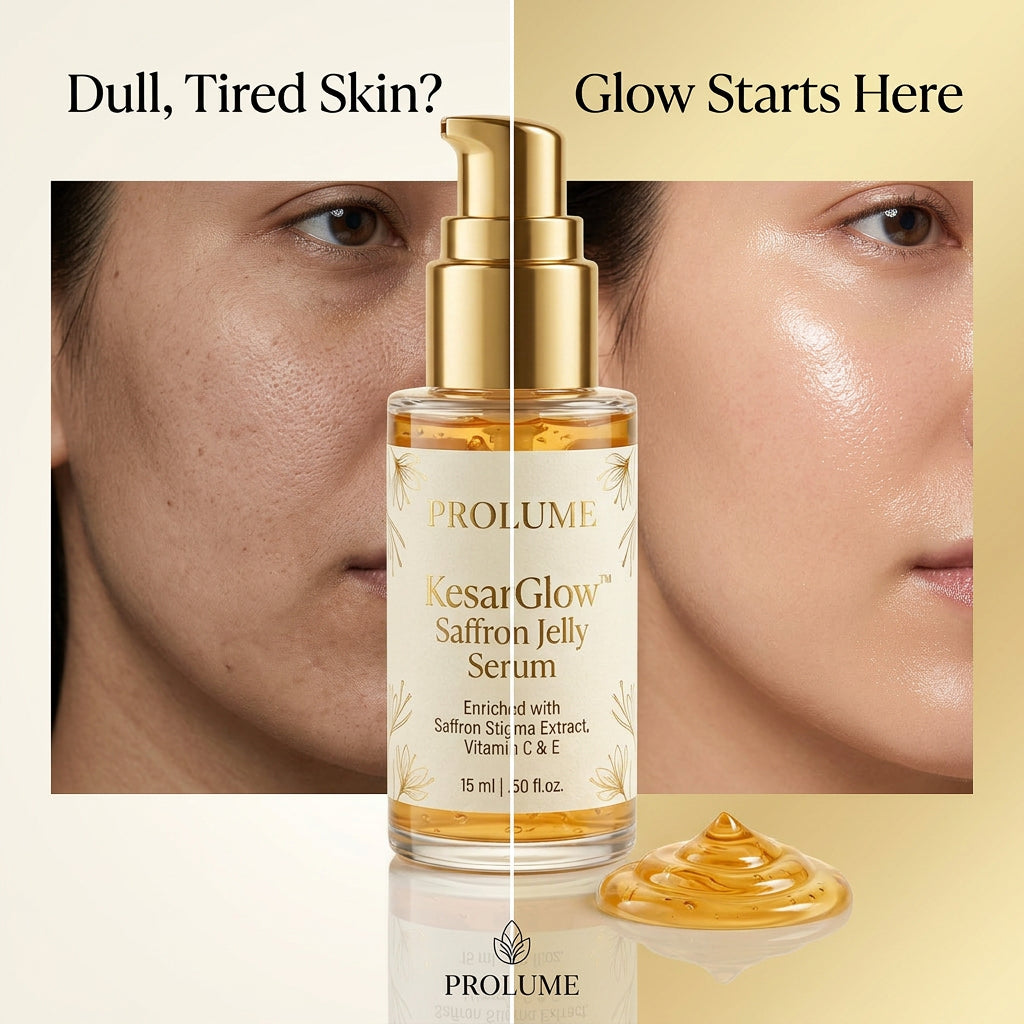 KesarGlow Saffron Jelly Serum  Brightening Face Serum | Glow Boost | Lightweight Hydration
