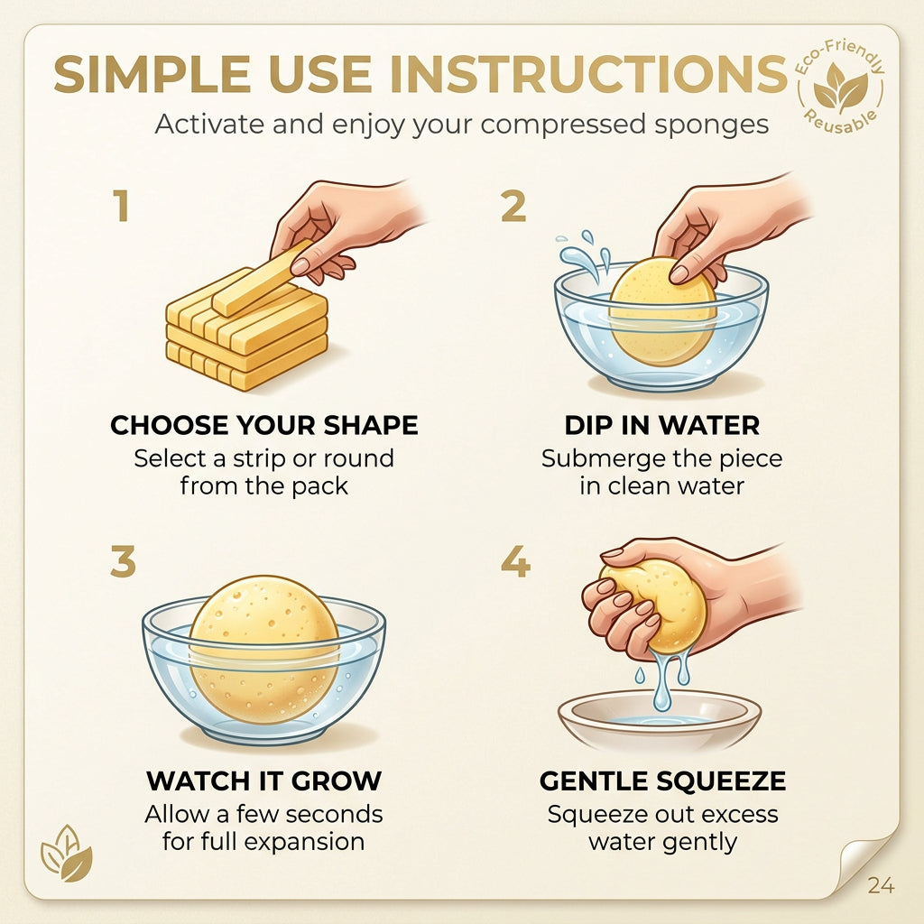 FreshTab Compressed Cleansing Towel Tablets
