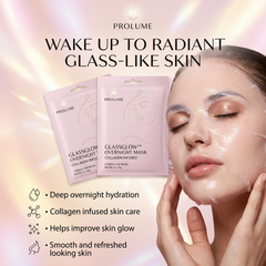 GlassGlow Collagen Overnight Mask (Pack of 3)